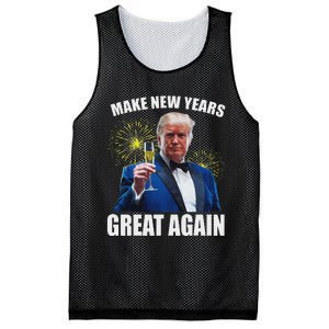 Trump Make New Year Great Again Happy New Years Eve Day 2025 Mesh Reversible Basketball Jersey Tank