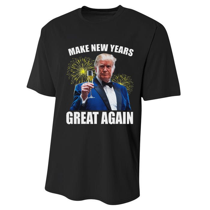 Trump Make New Year Great Again Happy New Years Eve Day 2025 Performance Sprint T-Shirt