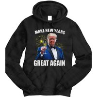 Trump Make New Year Great Again Happy New Years Eve Day 2025 Tie Dye Hoodie