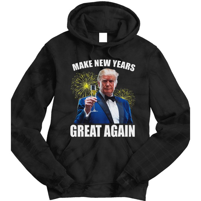 Trump Make New Year Great Again Happy New Years Eve Day 2025 Tie Dye Hoodie