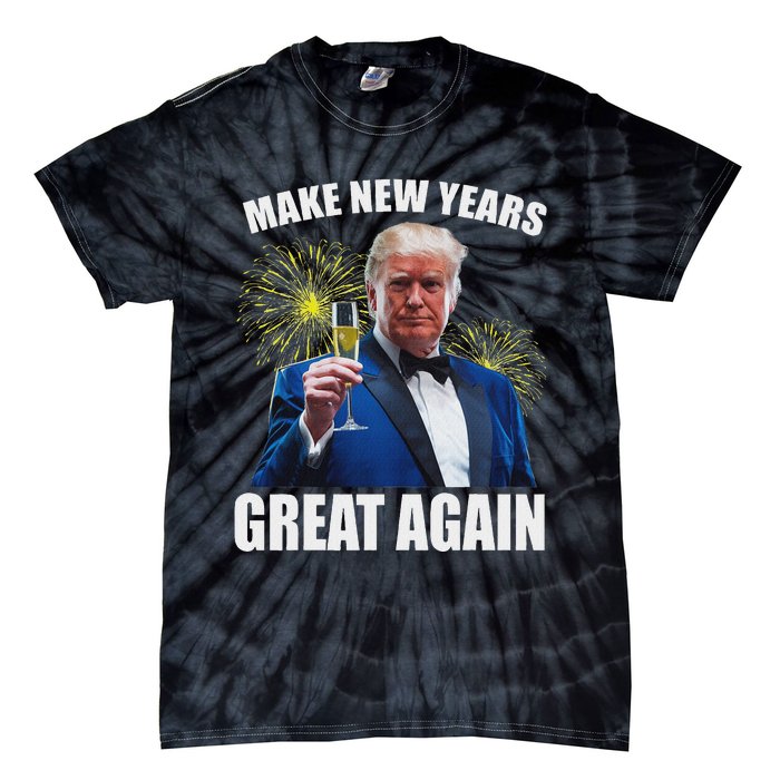 Trump Make New Year Great Again Happy New Years Eve Day 2025 Tie-Dye T-Shirt