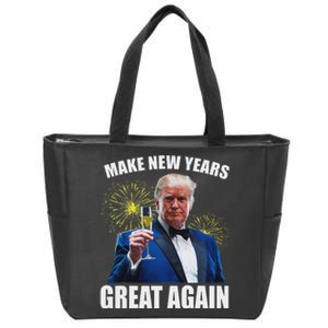 Trump Make New Year Great Again Happy New Years Eve Day 2025 Zip Tote Bag