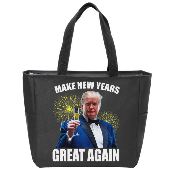 Trump Make New Year Great Again Happy New Years Eve Day 2025 Zip Tote Bag