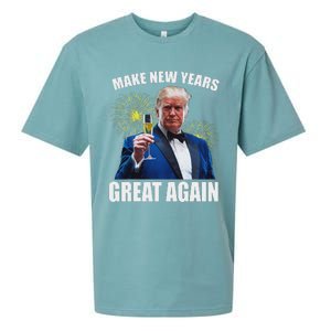 Trump Make New Year Great Again Happy New Years Eve Day 2025 Sueded Cloud Jersey T-Shirt