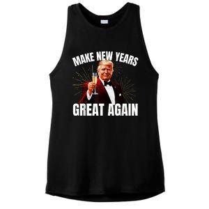 Trump Make New Year Great Again Happy New Years Eve Day 2025 Ladies PosiCharge Tri-Blend Wicking Tank