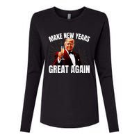 Trump Make New Year Great Again Happy New Years Eve Day 2025 Womens Cotton Relaxed Long Sleeve T-Shirt