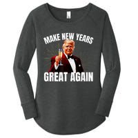 Trump Make New Year Great Again Happy New Years Eve Day 2025 Women's Perfect Tri Tunic Long Sleeve Shirt