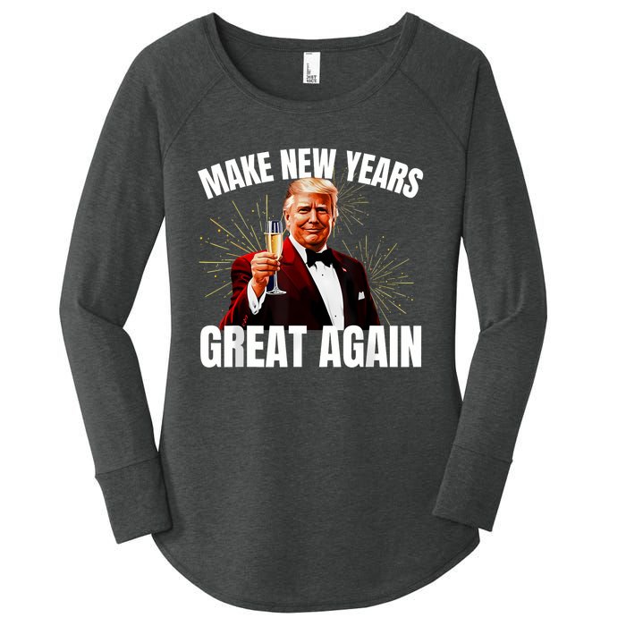 Trump Make New Year Great Again Happy New Years Eve Day 2025 Women's Perfect Tri Tunic Long Sleeve Shirt