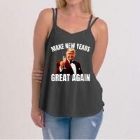 Trump Make New Year Great Again Happy New Years Eve Day 2025 Women's Strappy Tank