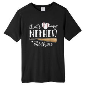 That's My Nephew Out There Baseball Aunt Auntie Mothers Day Tall Fusion ChromaSoft Performance T-Shirt