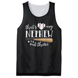 That's My Nephew Out There Baseball Aunt Auntie Mothers Day Mesh Reversible Basketball Jersey Tank