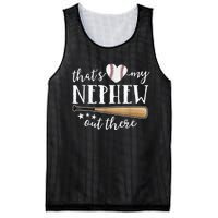 That's My Nephew Out There Baseball Aunt Auntie Mothers Day Mesh Reversible Basketball Jersey Tank