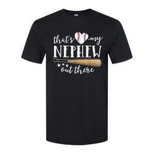 That's My Nephew Out There Baseball Aunt Auntie Mothers Day Softstyle CVC T-Shirt