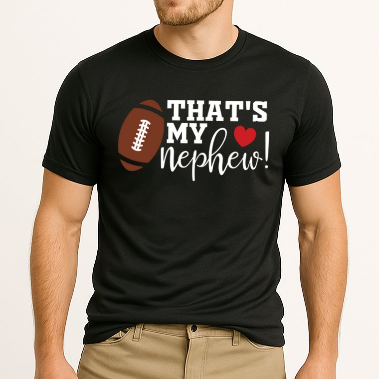 Thats My Nephew Aunt Biggest Fan Football Game Day Cool Gift Cooling Performance Crew T-Shirt