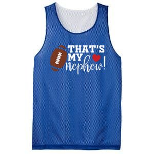 Thats My Nephew Aunt Biggest Fan Football Game Day Cool Gift Mesh Reversible Basketball Jersey Tank