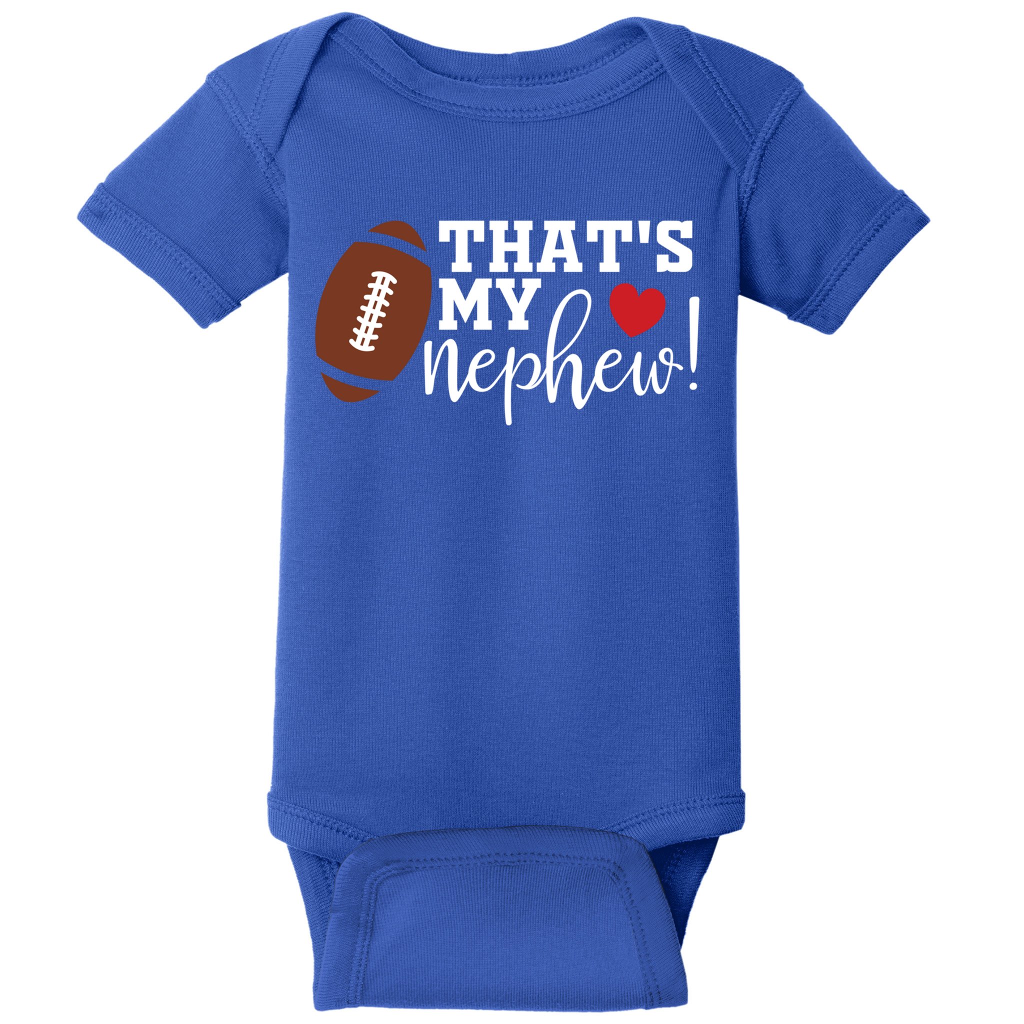 Thats My Nephew Aunt Biggest Fan Football Game Day Cool Gift Baby Bodysuit