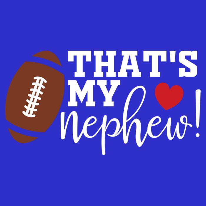 Thats My Nephew Aunt Biggest Fan Football Game Day Cool Gift Toddler T-Shirt