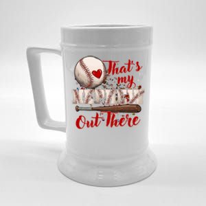 Thats My Nephew Out There Baseball Aunt Auntie Mothers Day Great Gift Beer Stein