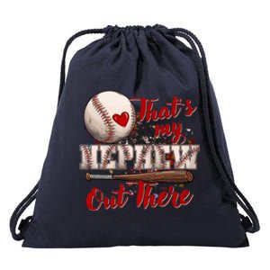 Thats My Nephew Out There Baseball Aunt Auntie Mothers Day Gift Drawstring Bag