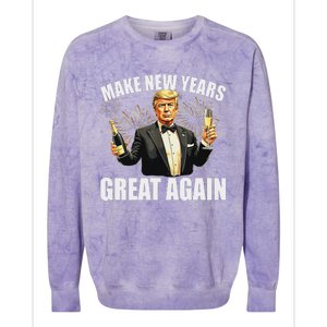 Trump Make New Year Great Again Happy New Years Eve Day 2025 Colorblast Crewneck Sweatshirt