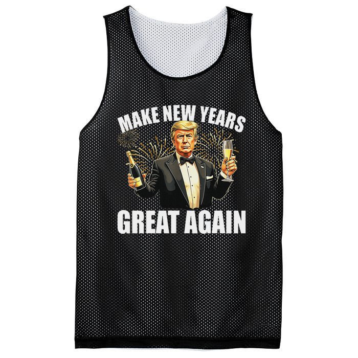 Trump Make New Year Great Again Happy New Years Eve Day 2025 Mesh Reversible Basketball Jersey Tank