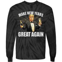 Trump Make New Year Great Again Happy New Years Eve Day 2025 Tie-Dye Long Sleeve Shirt