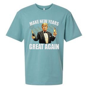 Trump Make New Year Great Again Happy New Years Eve Day 2025 Sueded Cloud Jersey T-Shirt