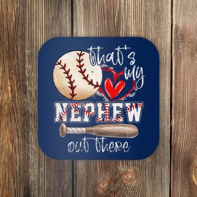 ThatS My Nephew Out There Baseball Aunt Auntie Mothers Day Coaster