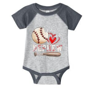 ThatS My Nephew Out There Baseball Aunt Auntie Mothers Day Infant Baby Jersey Bodysuit