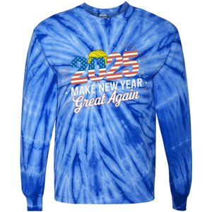 Trump Make New Year Great Again Tie-Dye Long Sleeve Shirt