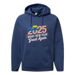 Trump Make New Year Great Again Performance Fleece Hoodie