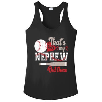 ThatS My Nephew Out There Baseball Aunt Auntie Mothers Day Meaningful Gift Ladies PosiCharge Competitor Racerback Tank