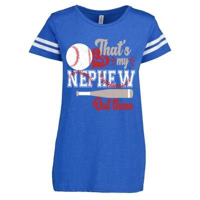 ThatS My Nephew Out There Baseball Aunt Auntie Mothers Day Meaningful Gift Enza Ladies Jersey Football T-Shirt