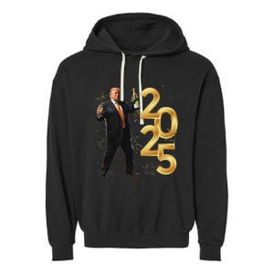 Trump Make New Year Great Again Happy New Years Eve Day 2025 Garment-Dyed Fleece Hoodie