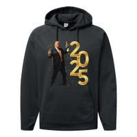 Trump Make New Year Great Again Happy New Years Eve Day 2025 Performance Fleece Hoodie