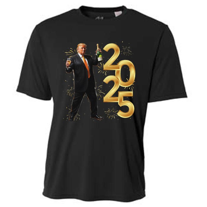 Trump Make New Year Great Again Happy New Years Eve Day 2025 Cooling Performance Crew T-Shirt