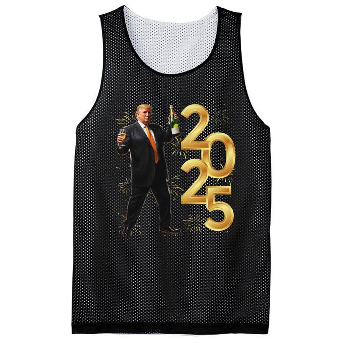 Trump Make New Year Great Again Happy New Years Eve Day 2025 Mesh Reversible Basketball Jersey Tank