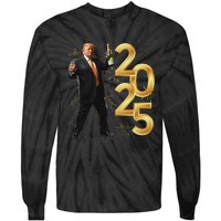 Trump Make New Year Great Again Happy New Years Eve Day 2025 Tie-Dye Long Sleeve Shirt