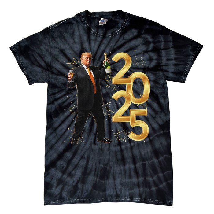 Trump Make New Year Great Again Happy New Years Eve Day 2025 Tie-Dye T-Shirt