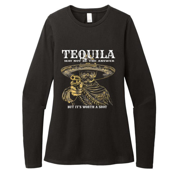 Tequila May Not Be The Answer But ItS Worth A Shot Womens CVC Long Sleeve Shirt