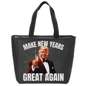 Trump Make New Year Great Again Happy New Years Eve Day 2025 Zip Tote Bag