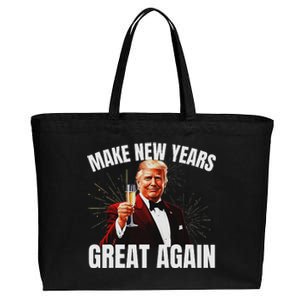 Trump Make New Year Great Again Happy New Years Eve Day 2025 Cotton Canvas Jumbo Tote