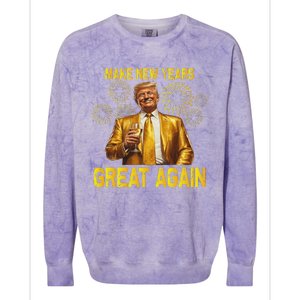 Trump Make New Year Great Again Colorblast Crewneck Sweatshirt