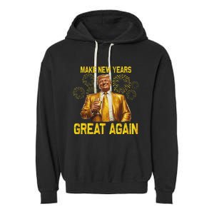 Trump Make New Year Great Again Garment-Dyed Fleece Hoodie