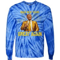 Trump Make New Year Great Again Tie-Dye Long Sleeve Shirt