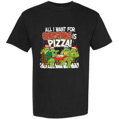 T.E.E.N.A.G.E Mutant Ninja Turtles Pizza For Christmas Garment-Dyed Heavyweight T-Shirt