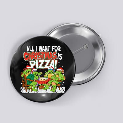 T.E.E.N.A.G.E Mutant Ninja Turtles Pizza For Christmas Button