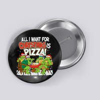 T.E.E.N.A.G.E Mutant Ninja Turtles Pizza For Christmas Button