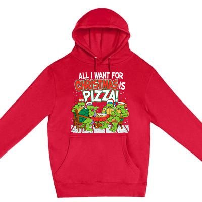 T.E.E.N.A.G.E Mutant Ninja Turtles Pizza For Christmas Premium Pullover Hoodie