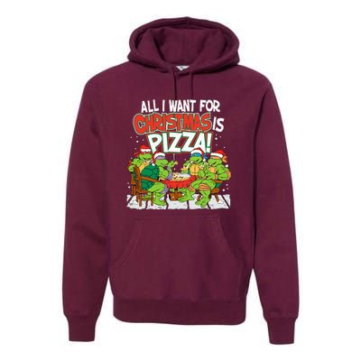 T.E.E.N.A.G.E Mutant Ninja Turtles Pizza For Christmas Premium Hoodie